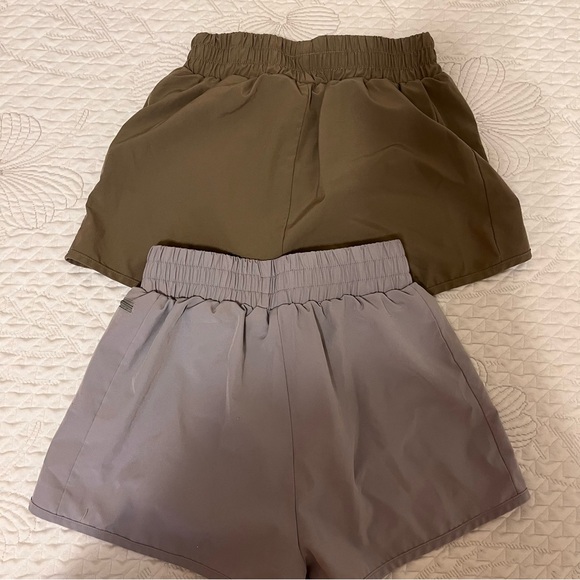 LaLa Womens Workout Shorts with Zip Pocket Running Shorts with Liner S - Picture 3 of 17